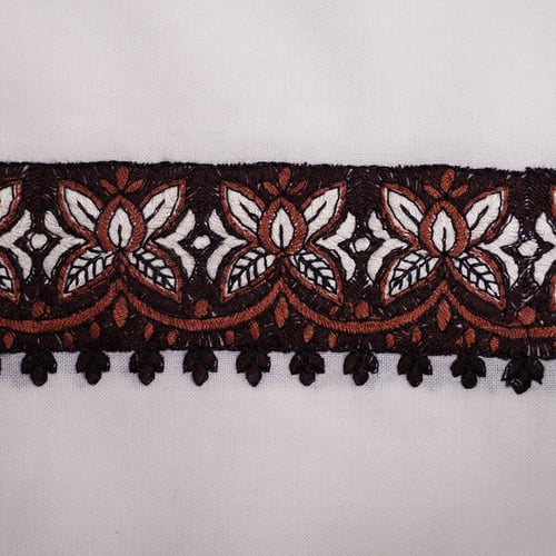 غترة بروجيه بيج شتوي تطريز ٣