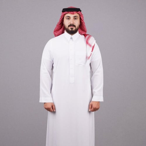 ثوب الشخصية قطن ابيض