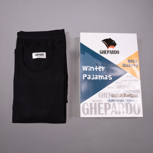 طقم بيجامة ولادي أسود | جيباردو