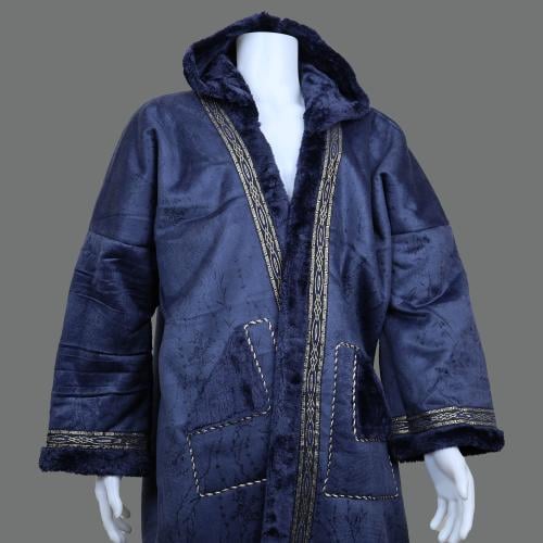 فروة نسائي شريط قبوع | لون كحلي