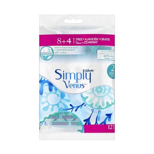 جيليت امواس حلاقة سيمبلي فينوس 2 - 8+4 شفرة