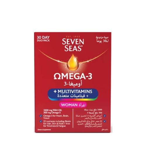 اوميجا 3 + فيتامينات متعددة 30 كبسولة للنساء من سي...