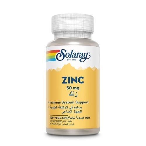 زنك 50 ملغ - 100 كبسولة من سولاراي