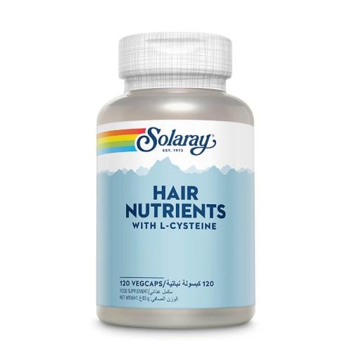 مغذيات الشعر مع إل-سيستين - 120 كبسولة من سولاراي