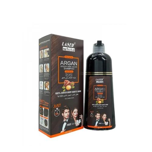 شامبو صبغة الشعر - بني غامق 420 مل من ليزر وايت