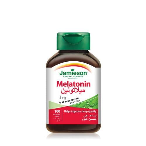 جاميسون مكمل غذائي ميلاتونين 3 ملغ لتحسين النوم 10...