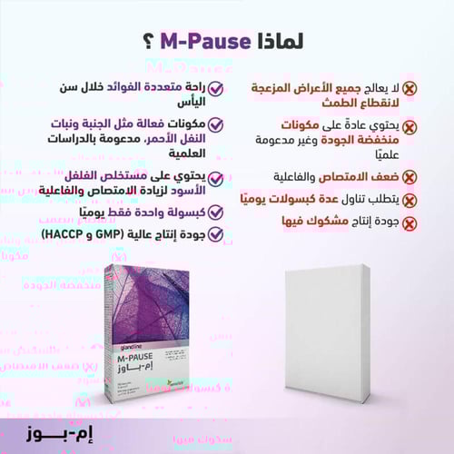 مكمل غذائي إم باوز للنساء 30 كبسولة من سينسلاب