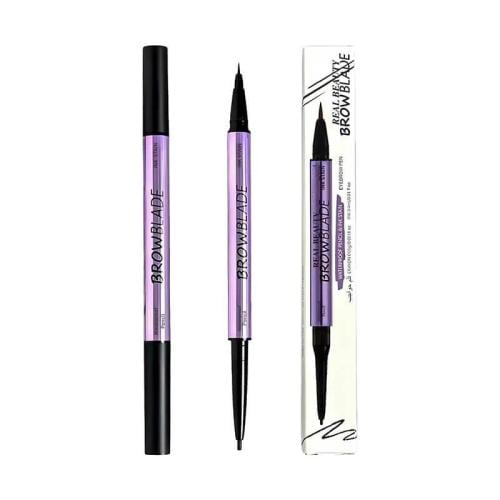 قلم حواجب سائل وجل 002 بني غامق من ريل بيوتي