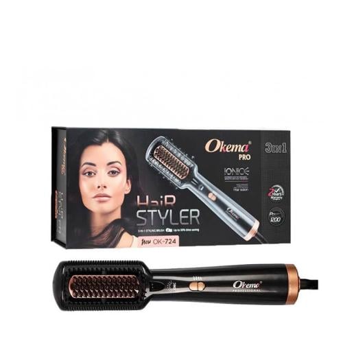 استشوار وفرشاة حرارية OK-724 من اوكيما