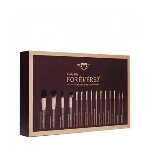 مجموعة فرش مكياج مكونة من 15 قطعة من فور ايفر 52