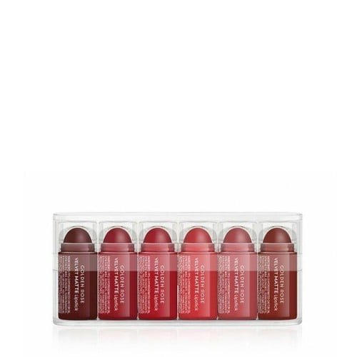 طقم ارواج احمر الشفاه 6 درجات ميني 02 من جولدن روز