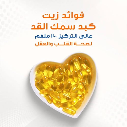 فيتامين زيت كبد سمك القد هوليستا 1100 ملجم 120 كبس...