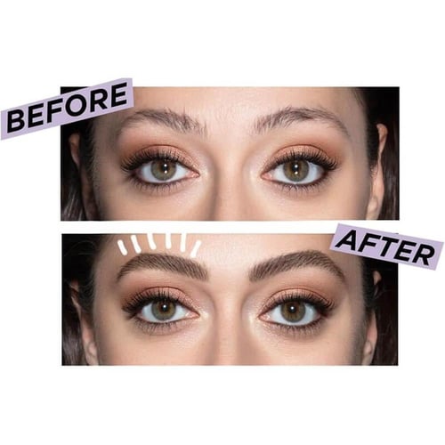 قلم حواجب سائل وجل 002 بني غامق من ريل بيوتي