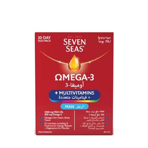 اوميجا 3 + فيتامينات متعددة 30 كبسولة للرجال من سي...