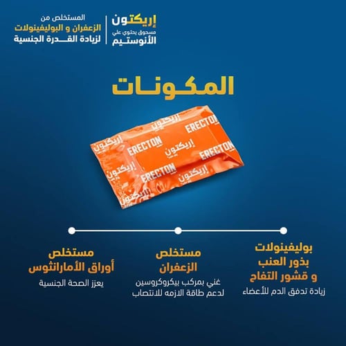 مكمل غذائي اريكتون 15 كيس من سينسلاب