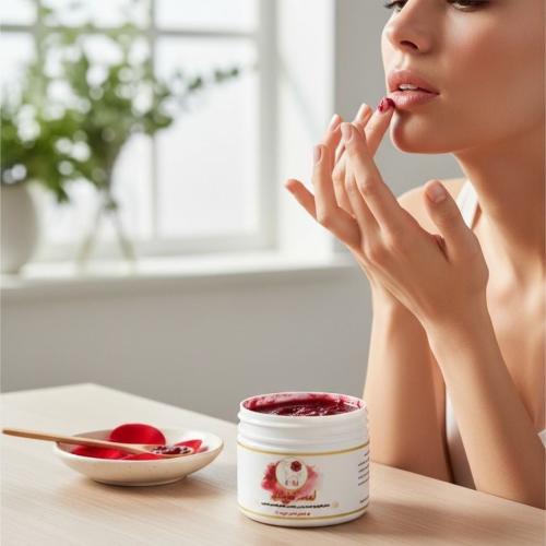 Hibiscus scrub for lips, hands, and feet with hibi...
