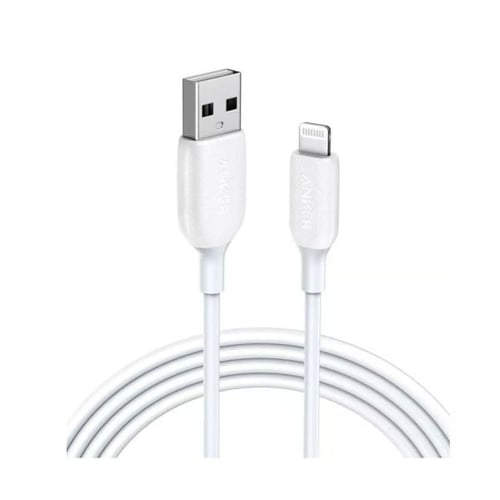 كيبل يو اس بي ايفون ابيض 1.80 من ANKER