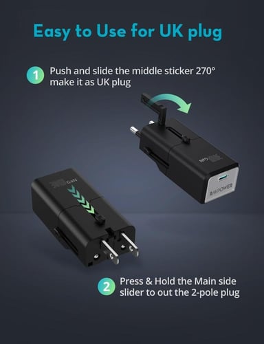 فيش سفر راف باور نانو بقوة 30 واط بمنفذ تايب سي -...