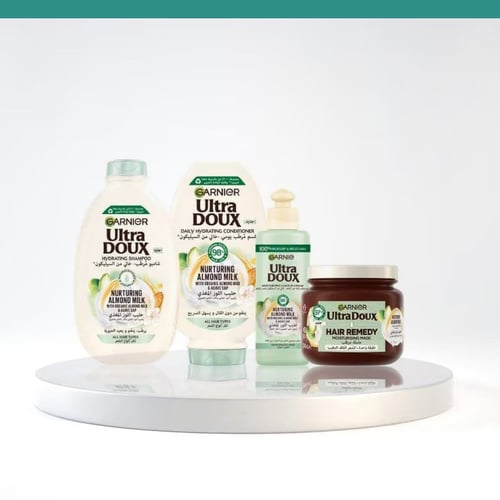 Garnier Ultra Doux حليب اللوز المغذي (المجموعة)
