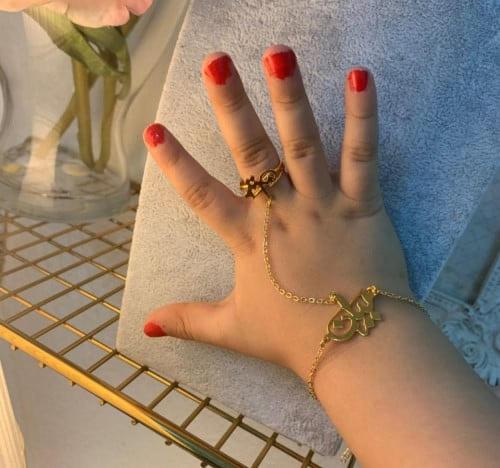 اسواره اسم مطلي بالذهب يناسب أصحاب الذوق الراقي وا...