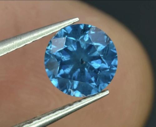 الماس أزرق طبيعي (معالج) 1.01 قيراط