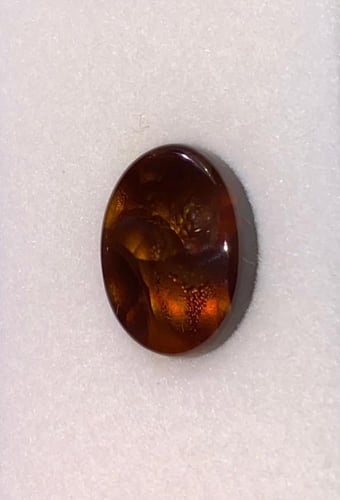 عقيق ناري مكسيكي طبيعي (غير معالج) 12.15 قيراط