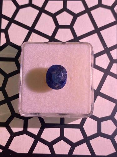 زفير أزرق أ فغانستاني طبيعي (غير معالج) 8.86 قيراط