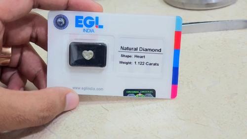 الماس طبيعي (غير معالج) 1.12 قيراط