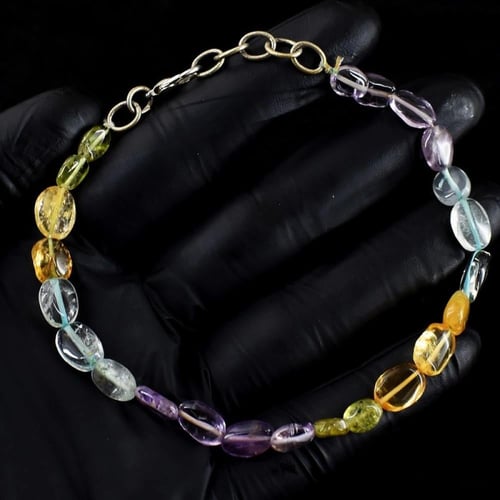 اسوارة بأحجار متعددة 43 قيراط