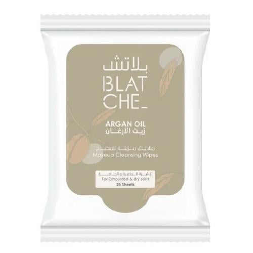 بلاتش مناديل مزيل مكياج بالارغان 25 قطعة