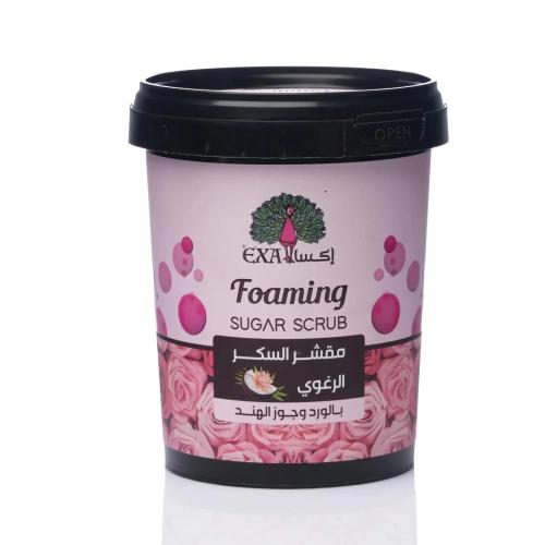 اكسا مقشر السكر رغوي بالورد وجوز الهند 500جم