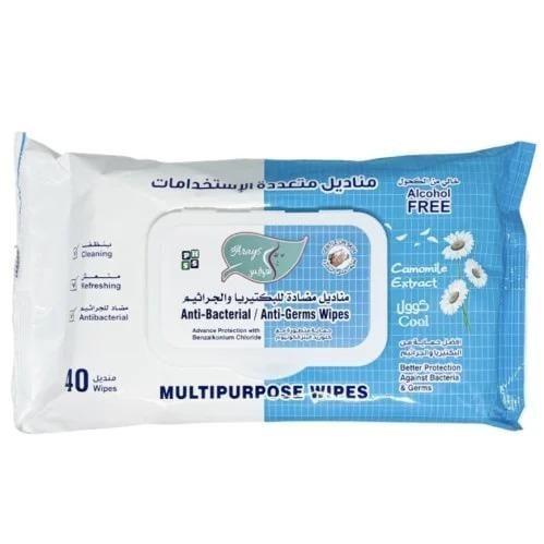 مناديل مضادة للبكتيريا والجراثيم 40 منديل COOL
