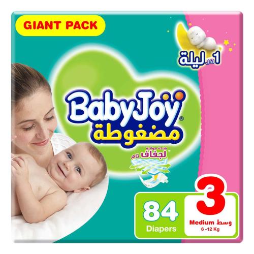 بيبي جوي عبوة التوفير الكبيرة مقاس وسط مقاس 3 84 ح...
