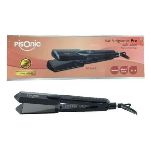 جهاز سيراميك مملس وكي الشعر اسود احترافي PC110-6 م...