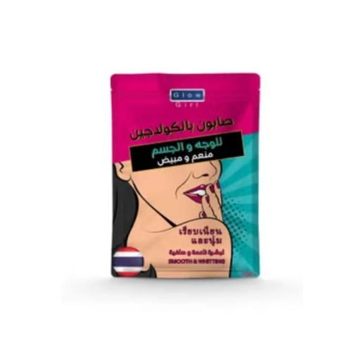 جلو جيرل صابون منعم ومبيض للوجة والجسم بالكولاجين...