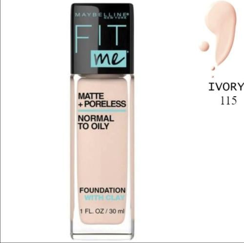 مايبيلين كريم اساس فيت مي سائل 115 آيفوري - 30 مل