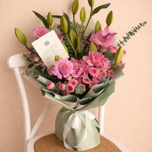 باقة شهر فبراير بتنسيق فخم – توصيل ورد جدة