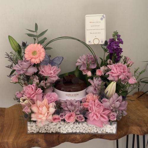 كيك الجالاكسي من اني وداني بتنسيق جميل