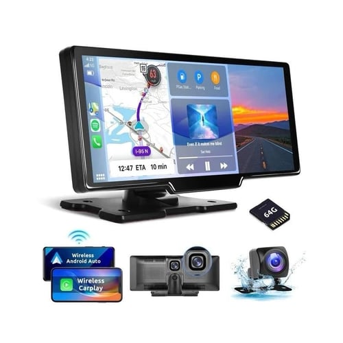 شاشة طبلون 3 في 1 داش كام وكاربلاي وكاميرا ريوس