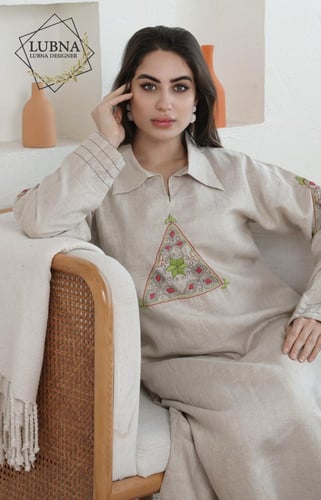 جلابية رمضانية مطرزة بأناقة