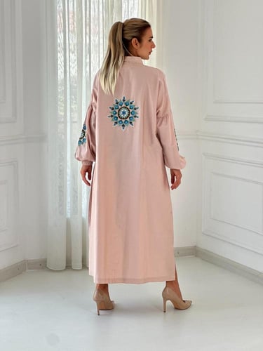 جلابية رمضانية مطرزة يدويا - نوود