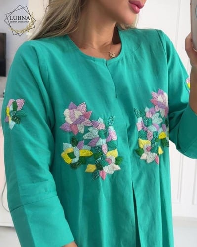 ثوب تيفاني مشكوك شك يدوي دقيق