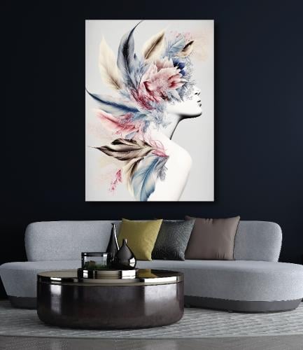 لوحة جدارية فنية بشكل عصري C159