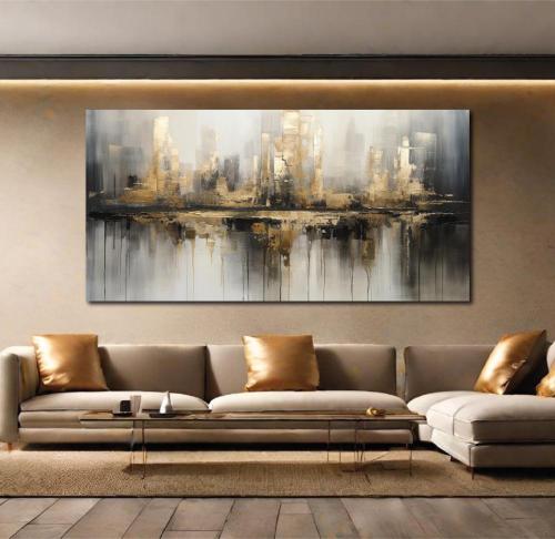 لوحة جدارية فن تجريدي C1458