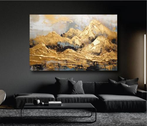 لوحة جدارية فن تجريدي C67