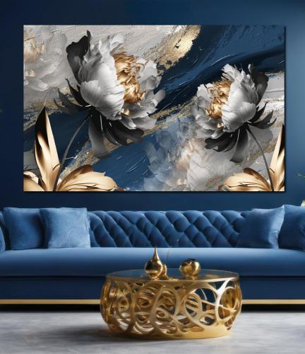 لوحة جدارية فن تجريدي C707