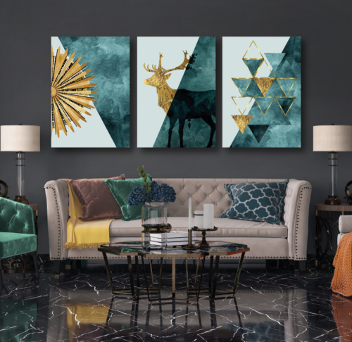 لوحة جدارية ثلاثية فنية C1127