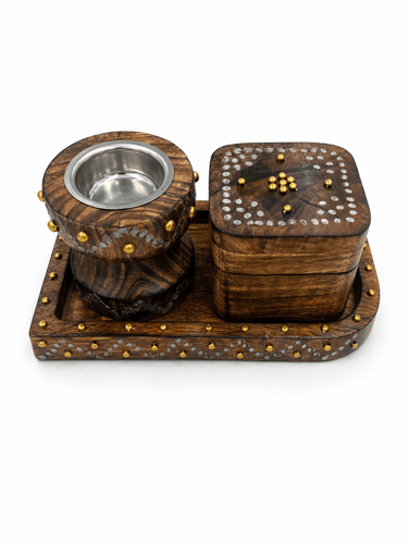 Incense holder set and box