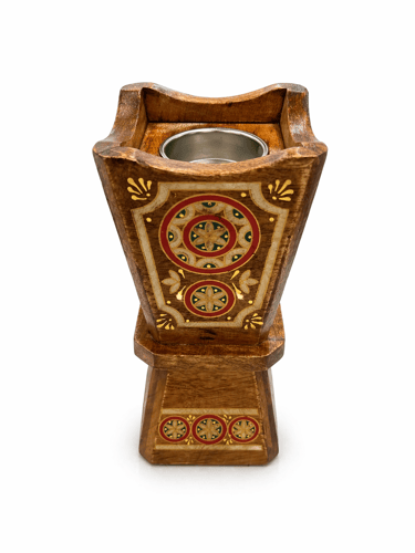 Large wooden incense burner