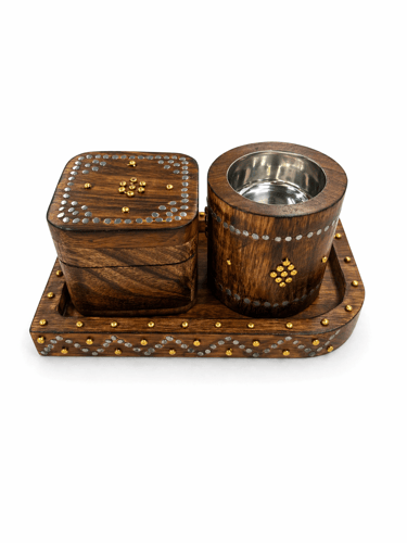 Incense holder set and box